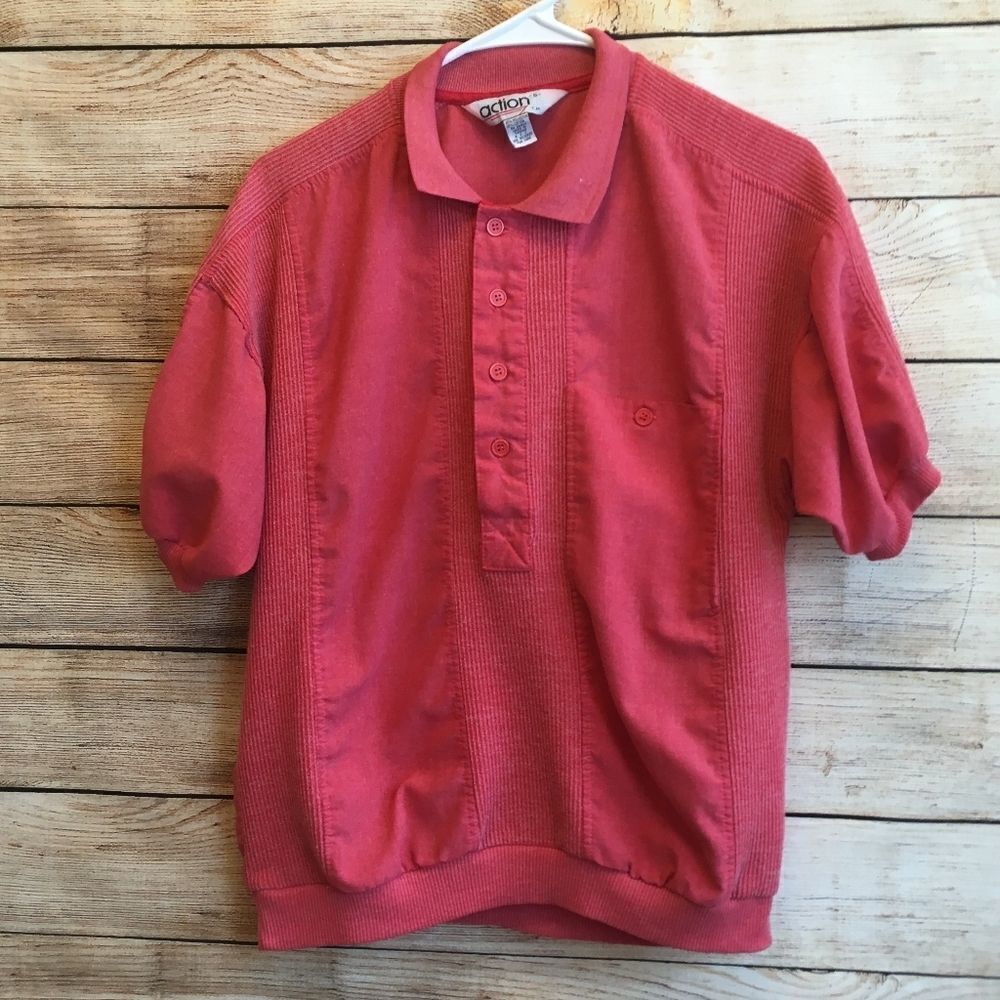 VINTAGE ACTION TOP IN RED‎
